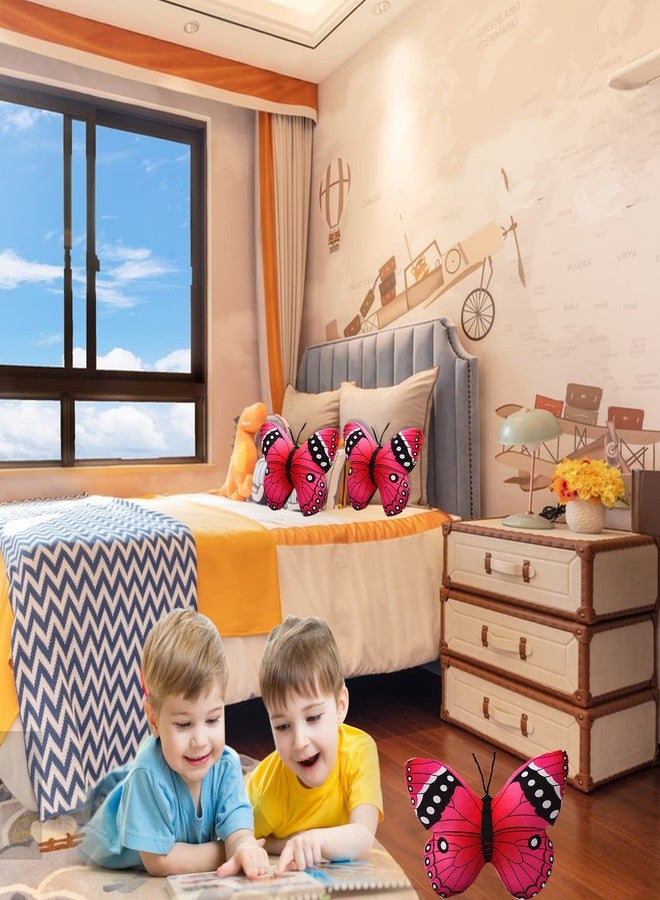 CHELEI2019 15.7" Butterfly Pillow Pink Butterfly Stuffed Animal Plush Toy Decor Gift for Kids - Image 5